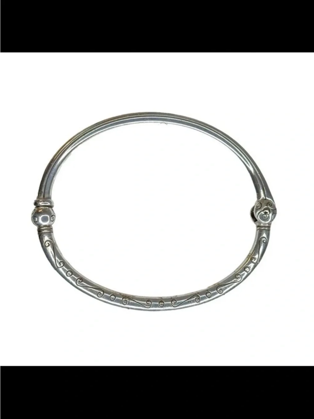 NWOT Brighton Best seller Silver Scrolled Bangle Bracelet